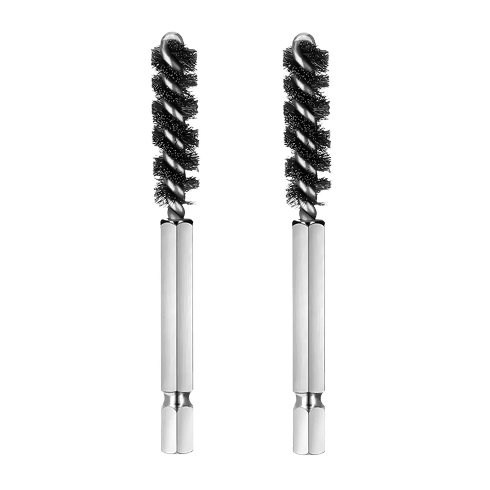 2pcs Accessories Multi-Purpose Heavy Duty Power Drill Cleaning Tool Argent