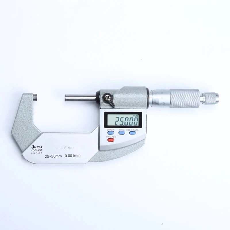 IP65 Waterproof Digital Micrometer 25-50mm 0.001mm – Precision Electrical Outside Caliper Thickness Measuring Tool