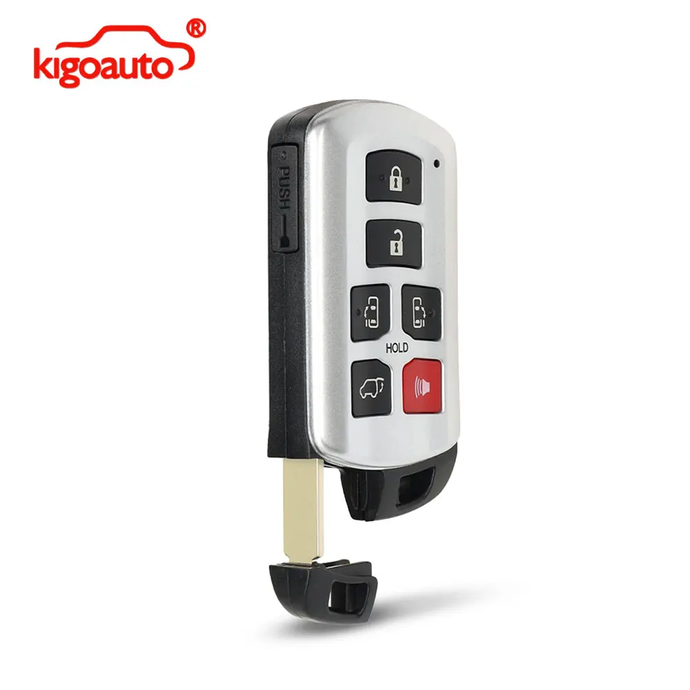 

kigoauto FCC HYQ14ADR smart key 315mhz 6 button for Toyota Sienna 2011-2020 P/N 89904-08010