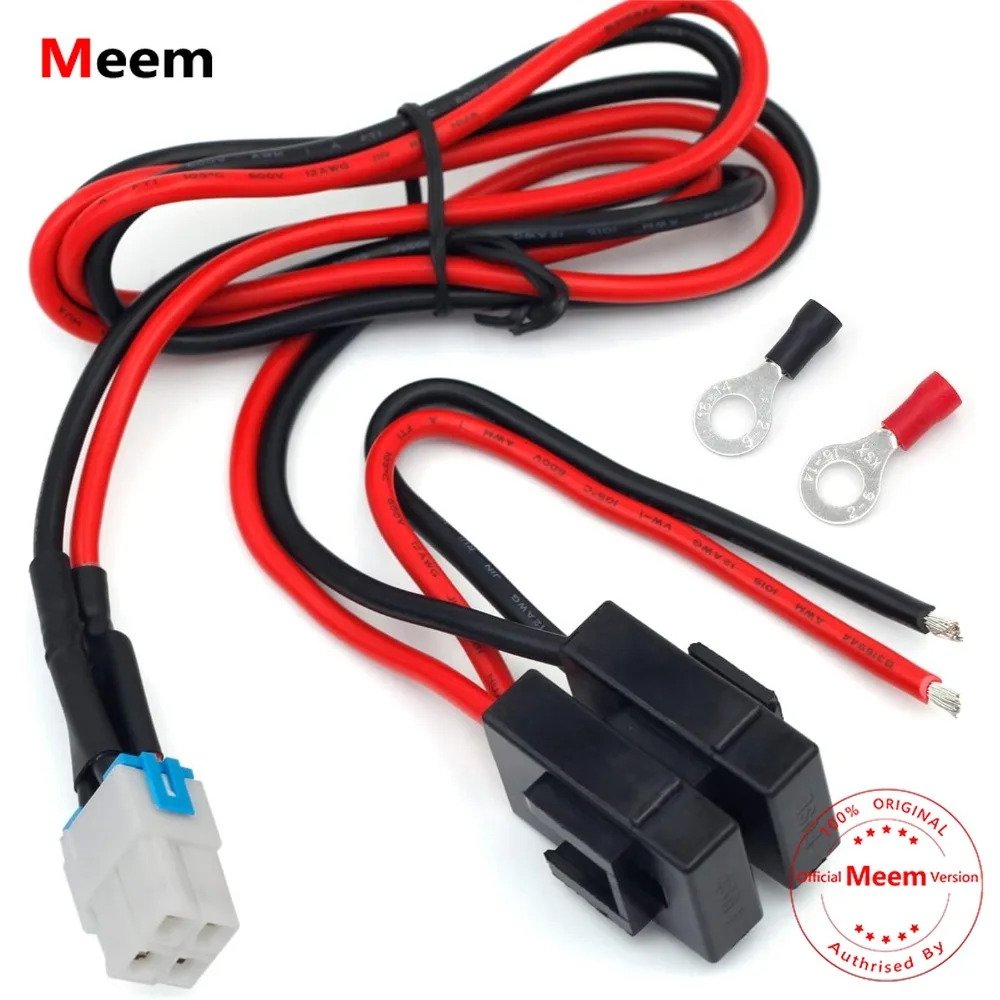 Cable de Alimentación de CC de 4 Pines y 12 AWG para Radios Yaesu FT-450D FT-891 Kenwood TS-480 TS-590SG TS-890s Icom IC-7000 IC-7200 IC-7600