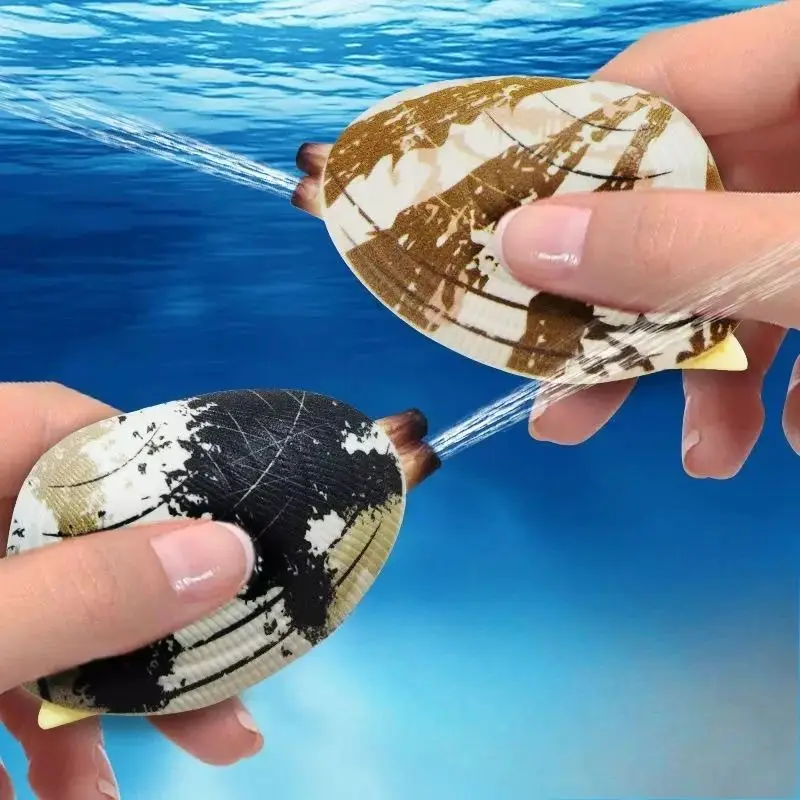 Simulated Flower Armor Clam Shell Water Spraying Prank Toy Powerful Spray Summer Beach Party Funny Decompression Creative Gift