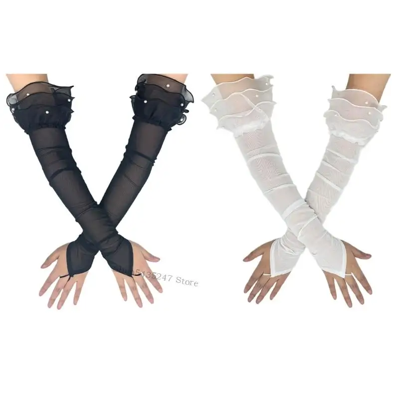 Găng tay dài cho phụ nữ giả trang Party Formal Skee