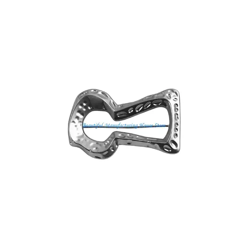 E56A Handcrafted Geometric Brooch Elegant Alloy Jewelry For Daily Wear