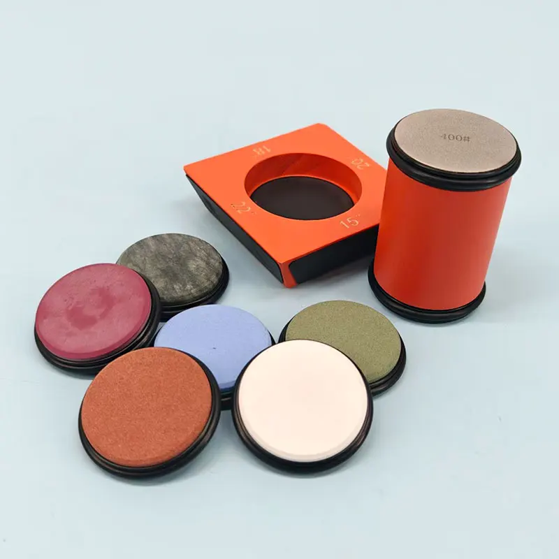 

Orange Four-Angle Square Roller Knife Sharpener, Rolling Wheel Knife Sharpener Set, Rolling Sharpening Stone