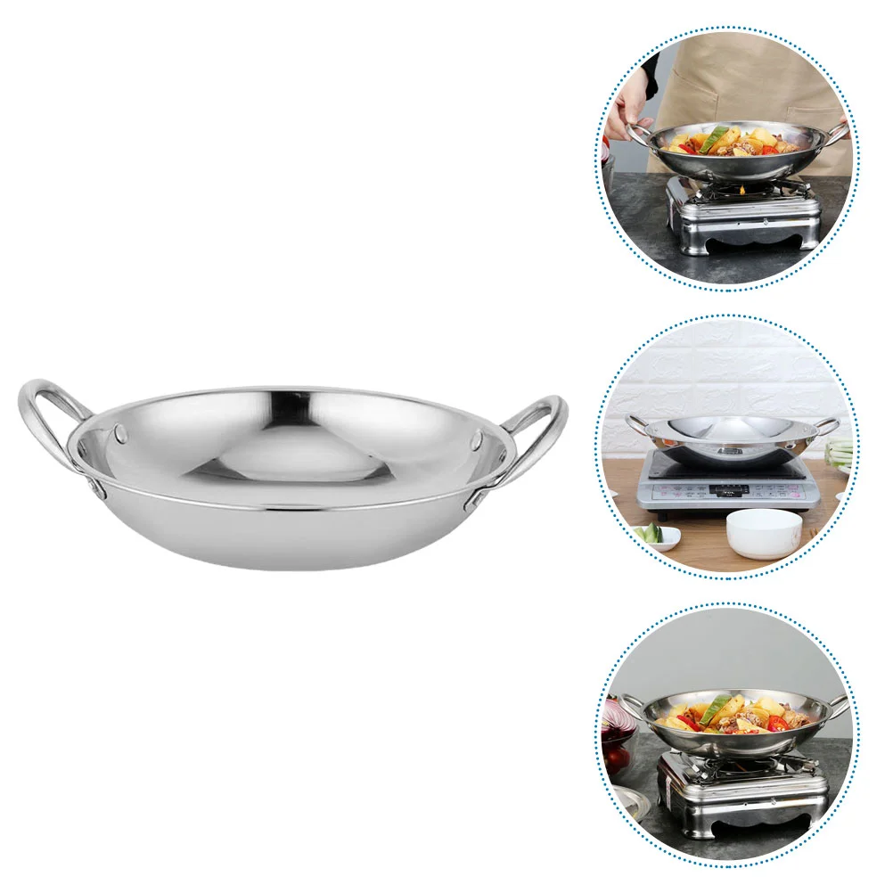 Ramen Pot Stainless Steel Household Kitchenware Camping Cookware Pans For Cooking Cooker Alcohol Stove Metal