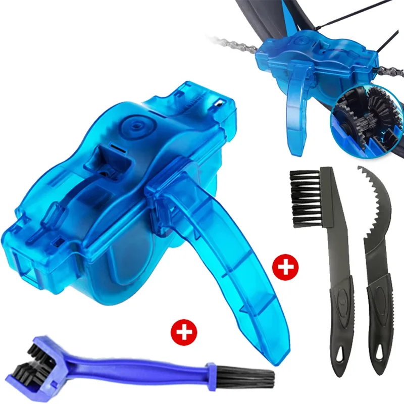 Portable Bicycle Chain Cleaner Bike Clean Machine Wash Tool Mountain Road Bike Cycling Cleaning Kit