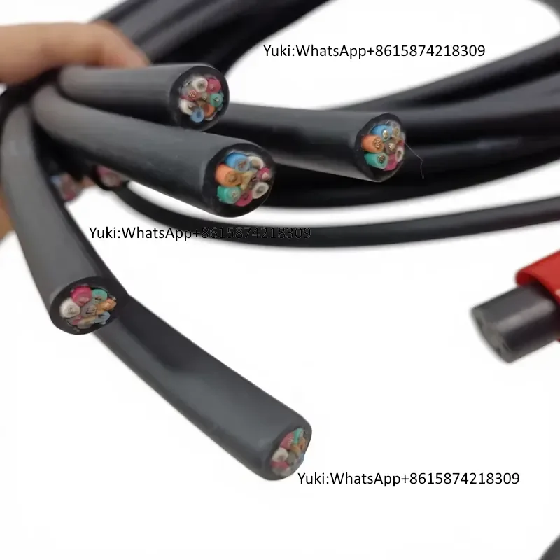FULLDEPTH MCIL8M//1.5m//MCIL8F 8-Hole Plug Underwater/Offshore Rubber Cable Connector for ROV Accessories