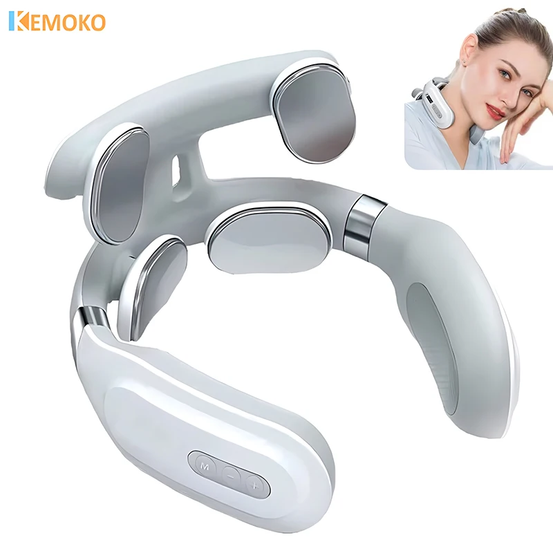 Neck Massage Heating Hot Pressing Magnetic Pulse Multi Usage Portable Pulse Neck Shoulder Vibration Compress Cervical Machine