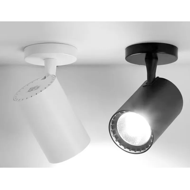 Surface Mounted LED Ceiling Lights 7W 10W 20W 30W COB LED Down light Foldable 360° Rotatable LED Spot lights AC220V 230V