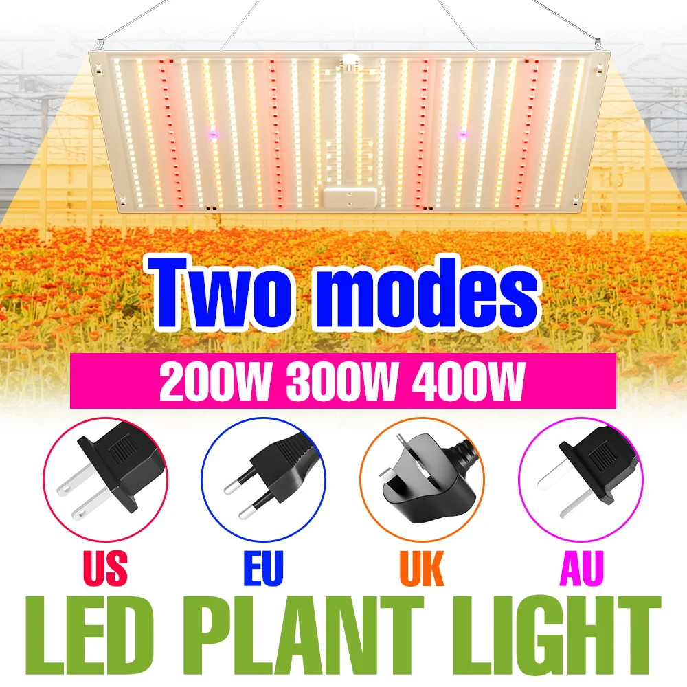 

400W Full Spectrum LED Grow Lamp100-277V Quantum Board Indoor Plant Cultivation Lamps Greenhouse Tent Seeds Vegs Fill Lighting