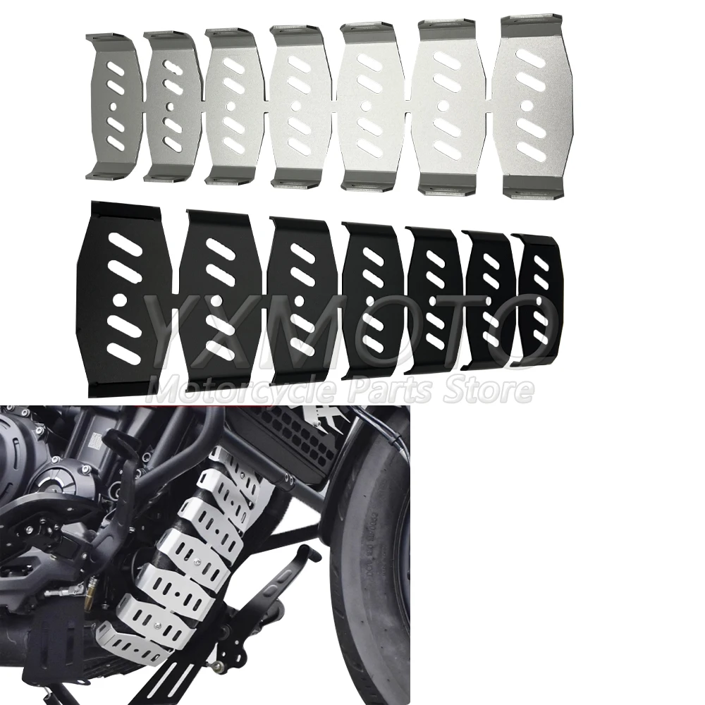 Motorcycle Exhaust Pipe Front Section Keel Radiator Anti-scalding Cover Decorative Dover Acces fit for CU525 TR300