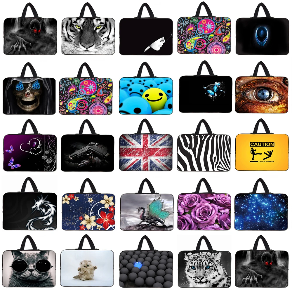 

Notebook Animal Prints Laptop Bag 15.6 17 14 13.3 12 10 Tabet 10.1 9.7 Netbook Shockproof Inner Cover Pouch PC Cases Funda Bags