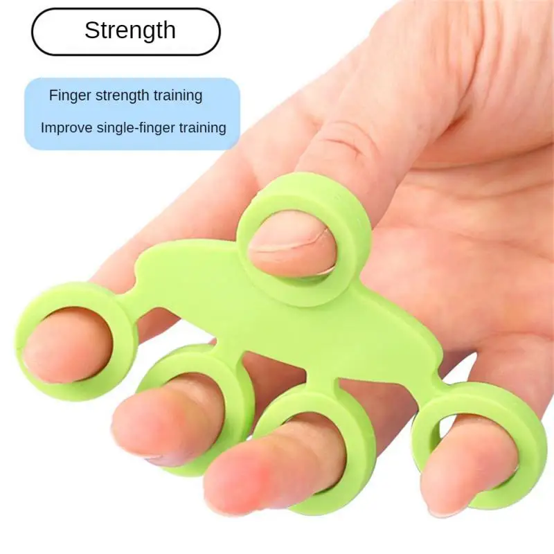 3-1PCS Silicone Finger Gripper Strengthener Trainer Elastic Hand Grip Strengthener Guitar Finger Exerciser Patient Hand Trainer