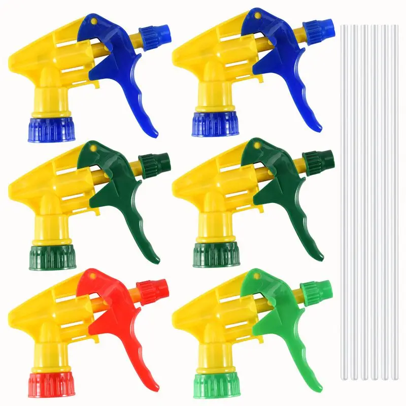 

AT84-6 Pcs Heavy Duty Chemical Resistant Trigger Sprayer Spray Bottle Nozzle Head
