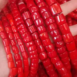 1kg/lot natural red round flakes of sea bamboo coral beads Spaced beads wholesale DIY jewelry Hand strings necklace earring