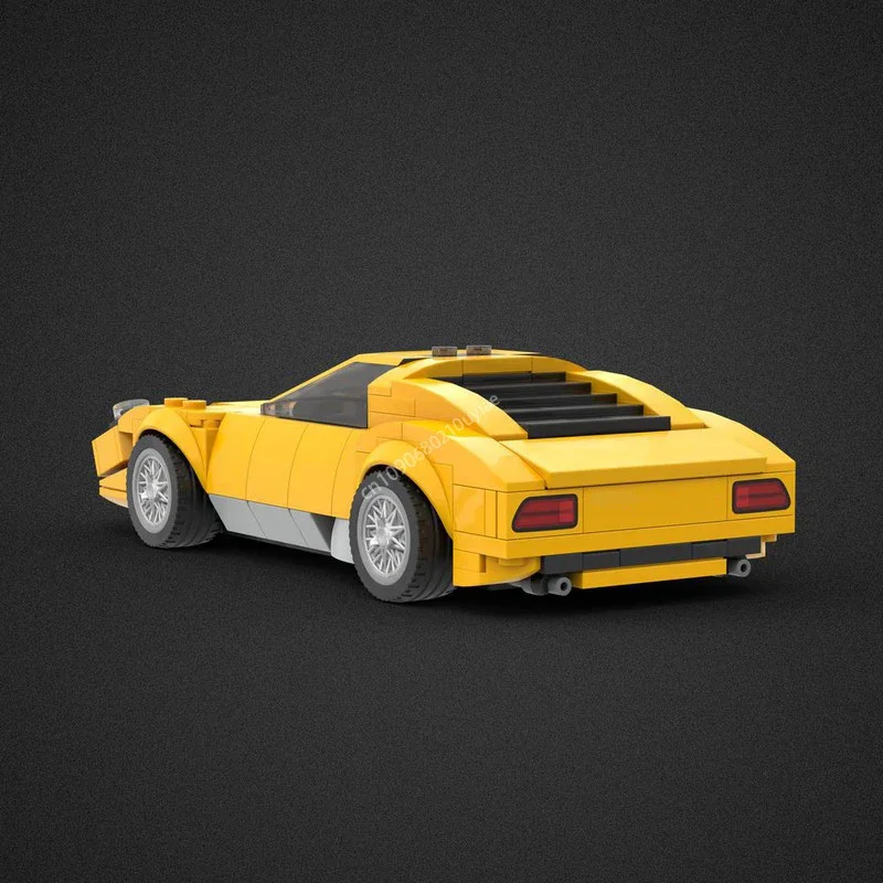 250 Piezas MOC Lamborghini Miura S Speed Champion, Coche Deportivo de Ciudad, Bloques de Construcción, Ladrillos Técnicos, Juguetes Creativos DIY, Regalos