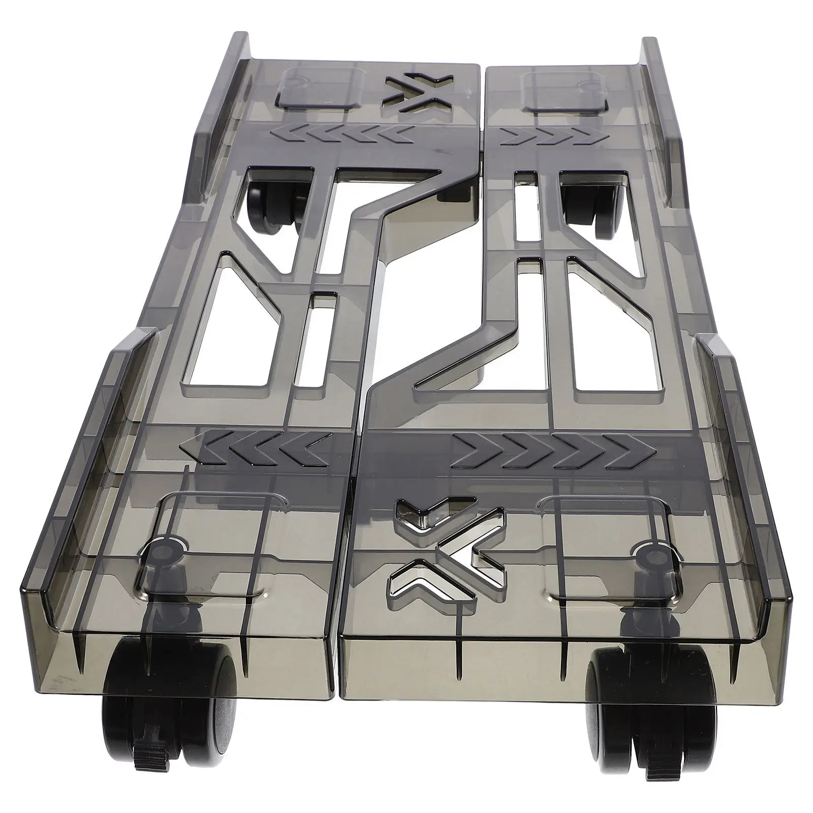 Adjustable Pc Tower Stand 4 Wheels Rolling CPU Cart Under Desk Holder Floor Stand for Carpet Heat Dissipation