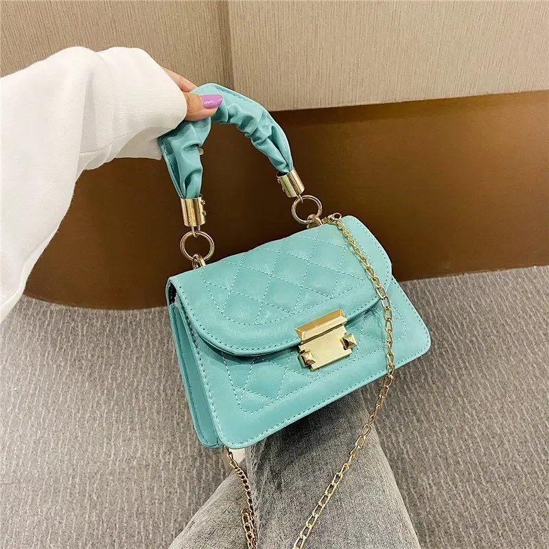 Vintage Luxury Women Shoulder Bag New Designer Brand Chain Handbags Women Fashion Pu Leather Casual Underarm Crossbody Bag