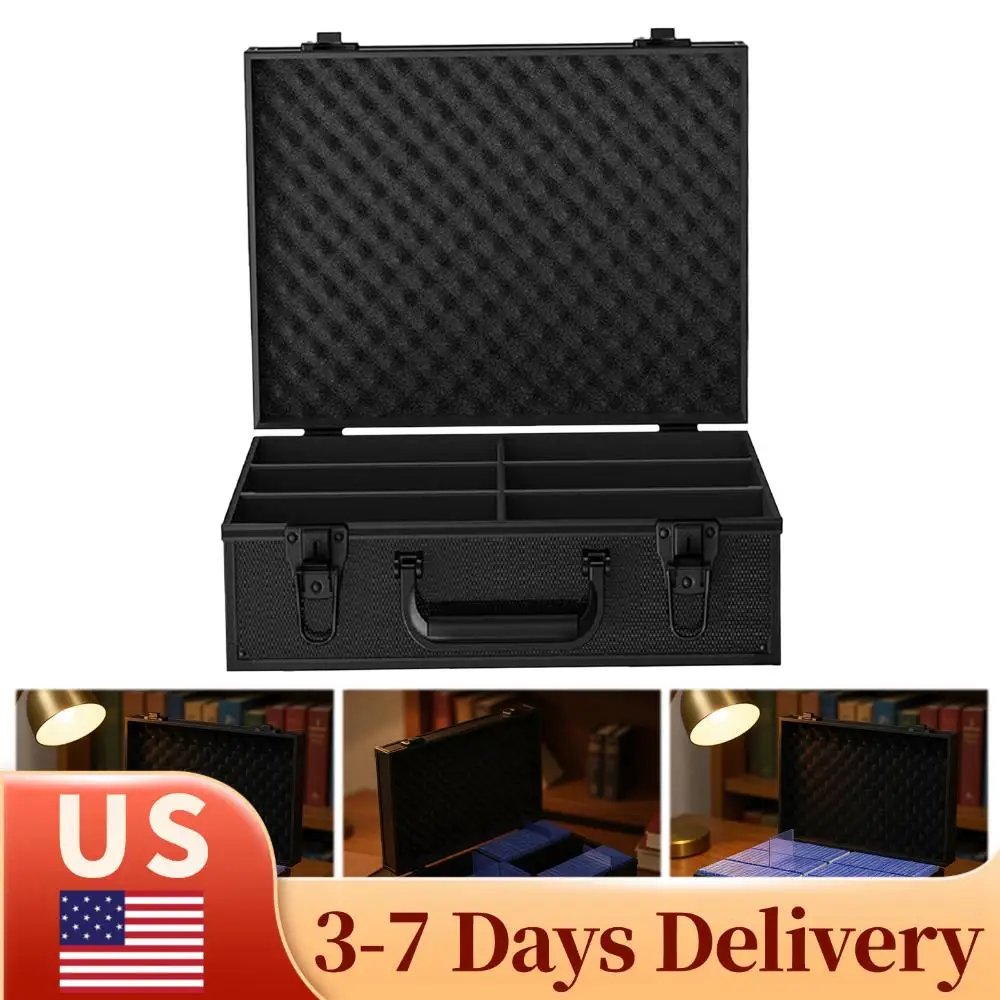 

Коробка для коллекционных карт с 6 разделителями, пылезащитный бокс для хранения спортивных и игровых карт, бейсбольных карт для детей