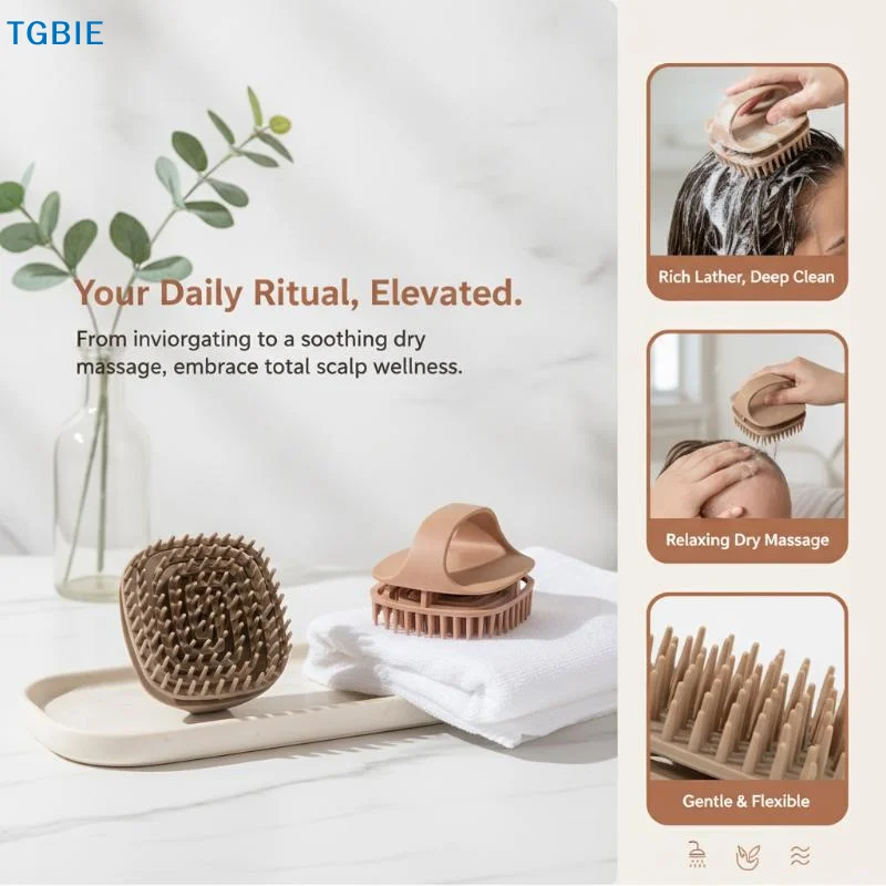 Scalp Massage Shampoo Brush with Deep Cleaning Bristles Non Slip Handle 1Pcs Travel Friendly Hair Care Tool for Men Women Kids