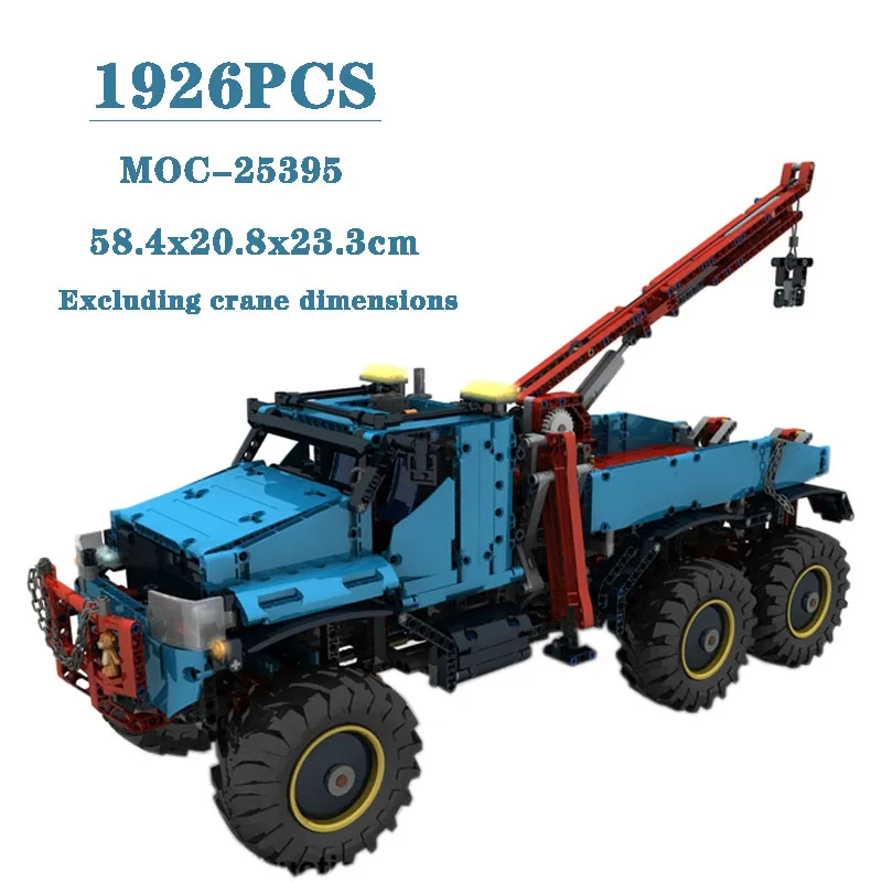 Classic Custom Building Blocks MOC-25395 Trailer Crane Splicing Block Model 1926pcs Boy Birthday Christmas Toys Gift Ornaments