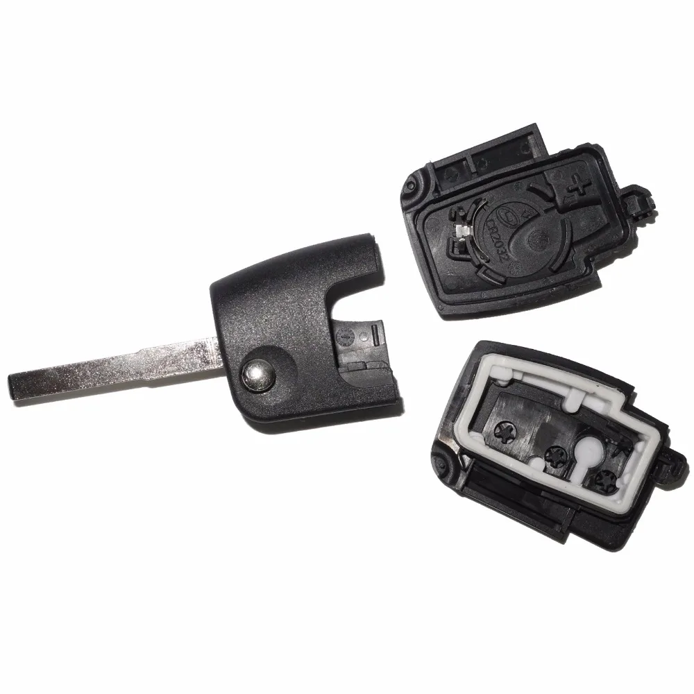 Jingyuqin 10 unids/lote 3 botones Flip plegable coche llave cubierta de mando a distancia para Ford Focus Fiesta C Max Ka