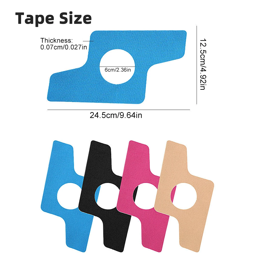 5 قطع/مجموعة شريط علم الحركة للركبتين - شريط علم الحركة للركبة قبل القطع |   رقع لاصقة للتمرين مقاومة للماء لإصابة الانتعاش