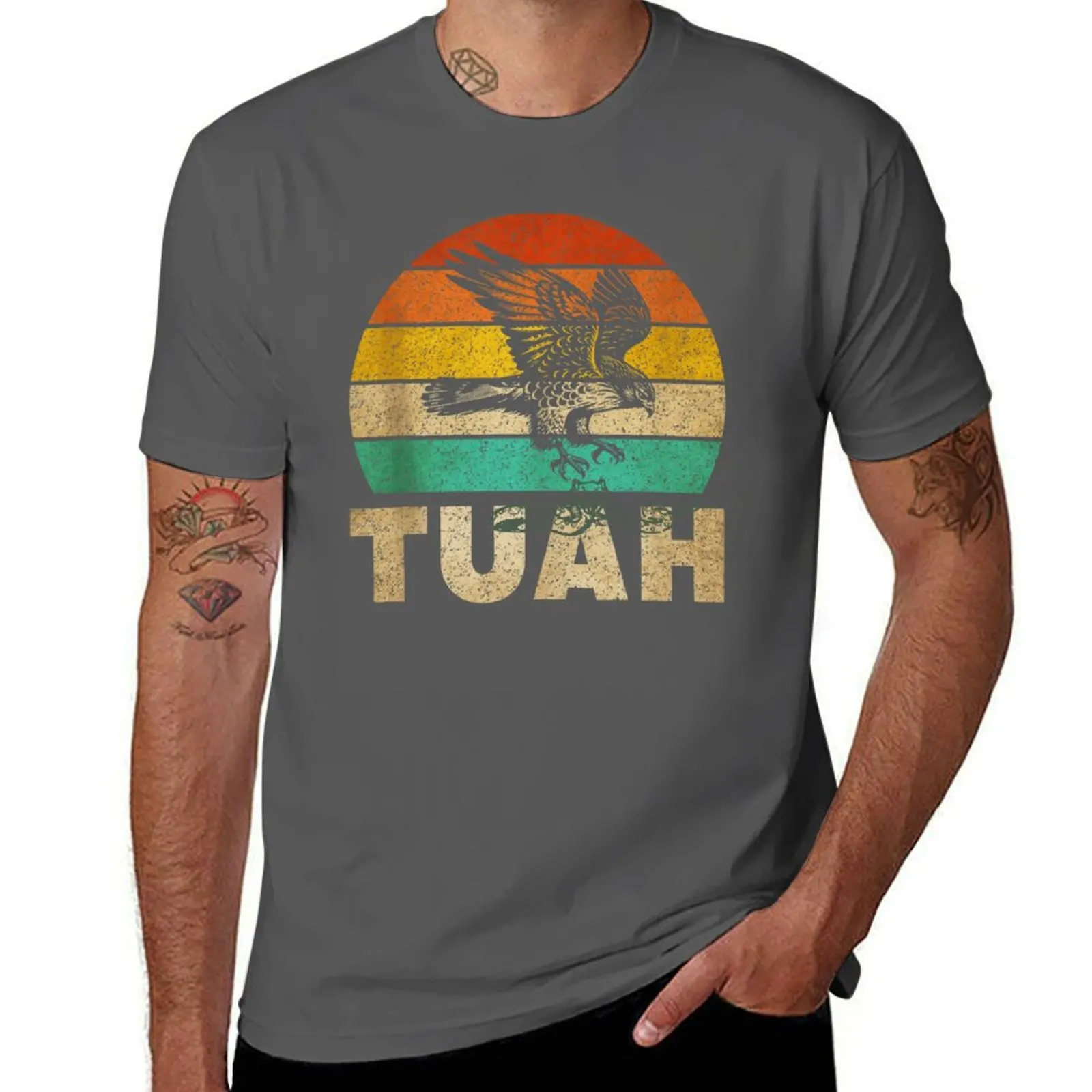 Inappropriate Hawk Co Humor Adult Funny Tuah Joke T-Shirt Comfortable Workout Short Sleeve Shirt