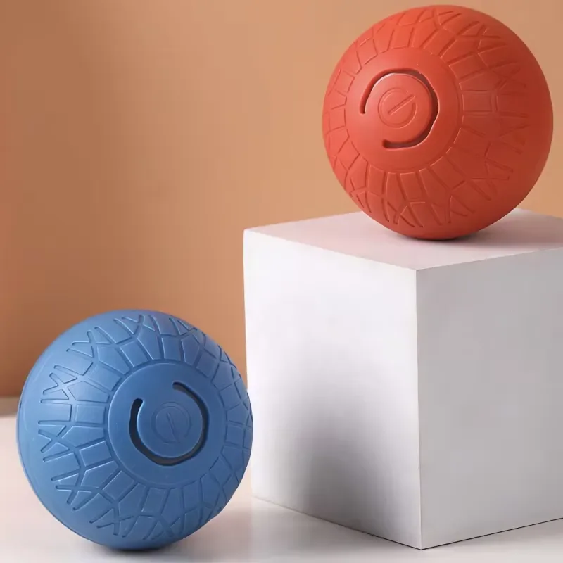 

High Quality Interactive Movement Plastic Automatic Electric Charging Pet Ball Chew Toy for Dogs and Cats
