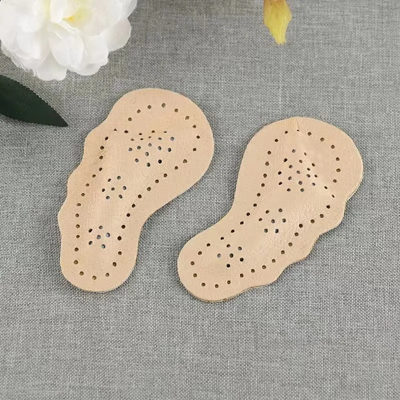Rutsch feste Einlegesohlen für Damenschuhe Aufkleber Leder Vorfuß polster für Sandalen High Heels setzen selbst klebende rutsch feste Fuß polster ein – Detail 16