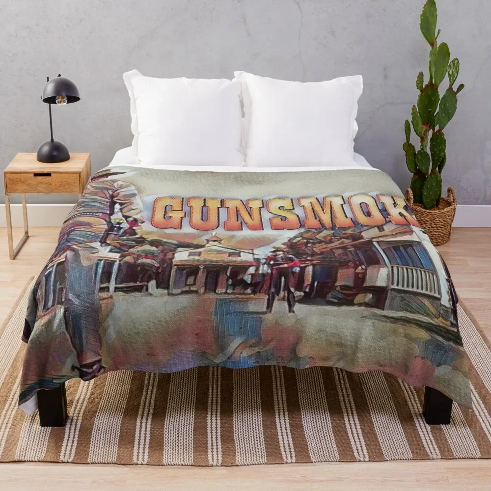 

Gunsmoke Throw Blanket Fluffy Cozy Throw Blanket for Home Decor