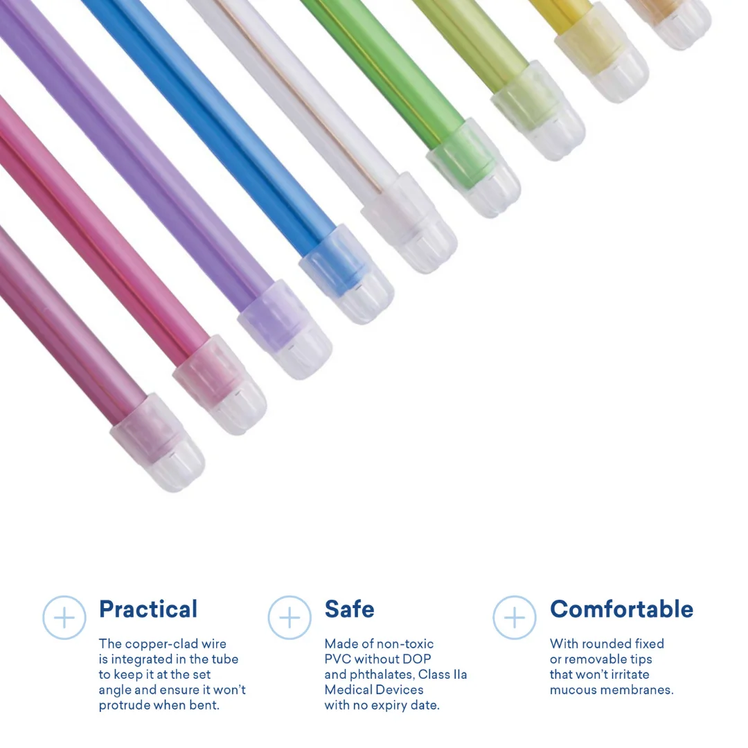 100Pcs EM15 Dental Saliva Ejector Disposable Clear Suction Tips Bendable Oral Aspirator Tube Dental Supplies view 2