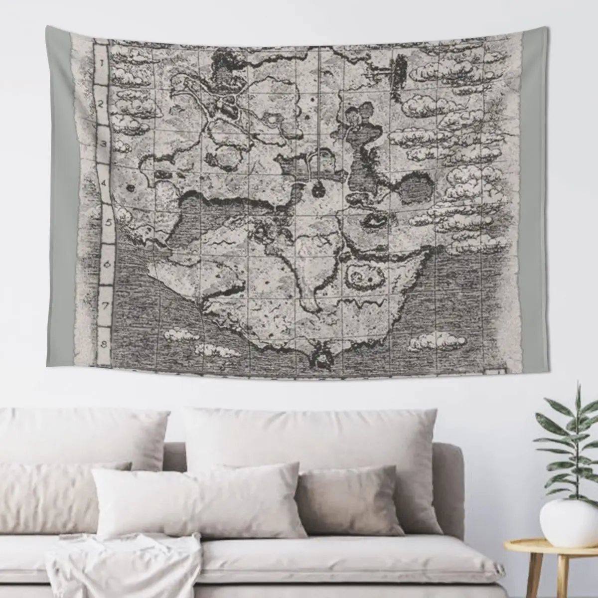 Shadow of the Colossus map Tapestry Decor Home Home And Comfort Decor Korean Room Decor Outdoor Decoration Tapestry