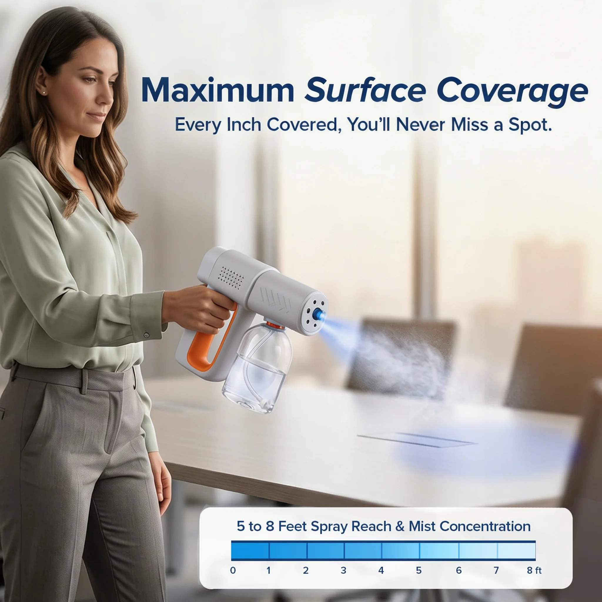 TIMESS K6Pro Relectric nano blue light steam spray gun  wireless atomizing sterilizer atomized household handheld sterilizer