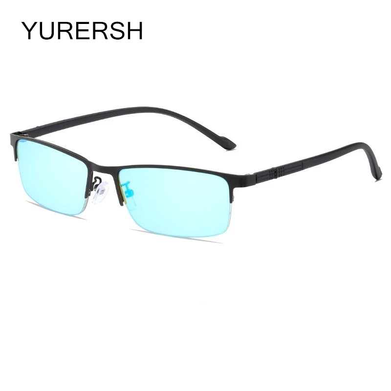 YURERSH Red Green Color Blindness Glasses Corrective  Color blind Glasses for Men Half Frame Colorblind Sunglasses Women Y66