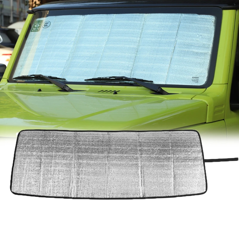 

Car Front Windshield Sunshade Cover for Suzuki Jimny 2007 - 2023 JB64 JB74 Car Interior Accessories Aluminum Foil，2024