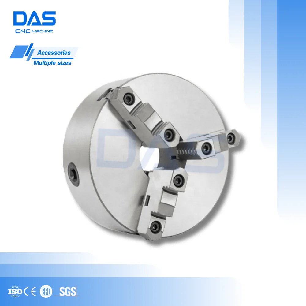 6 8 10 12 15 Inch 3 4 Jaw Hydraulic Chuck Spindle for CNC Lathe Milling Machine Industrial Metalworking Tooling Equipment