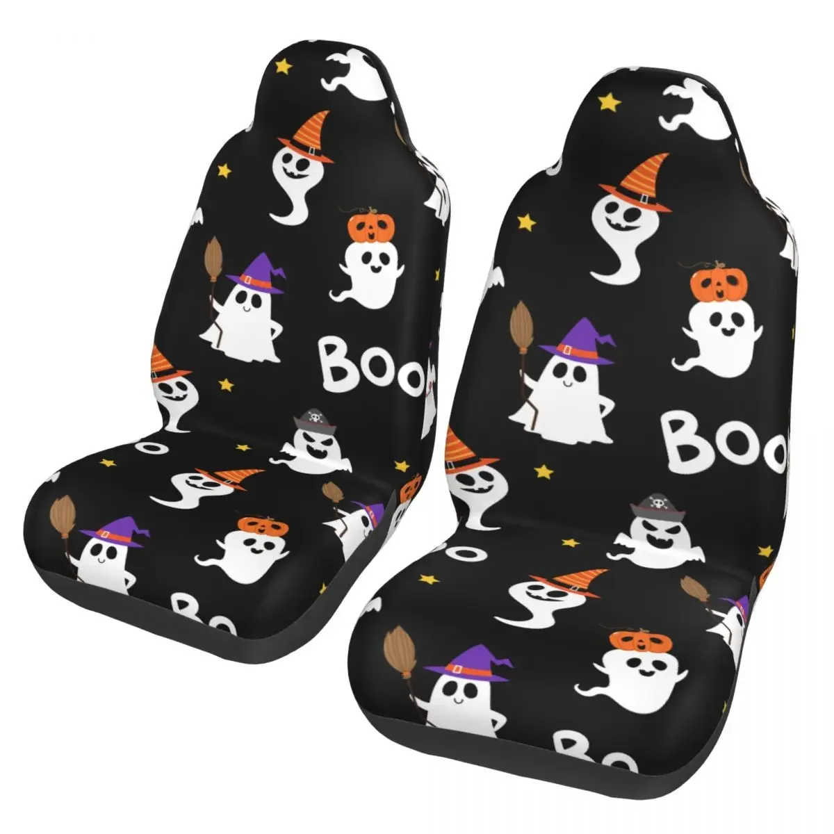 

Happy Halloween Party Universal Car Seat Cover Waterproof For SUV Cute Ghost Seat Cushion/Cover Fabric Fishing