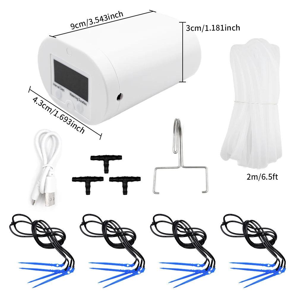 التلقائي زهرة النبات سقي مضخة المنزل الرش بالتنقيط جهاز الري 2/4/8/16 رؤساء مضخة الموقت نظام عدة حديقة أداة #3