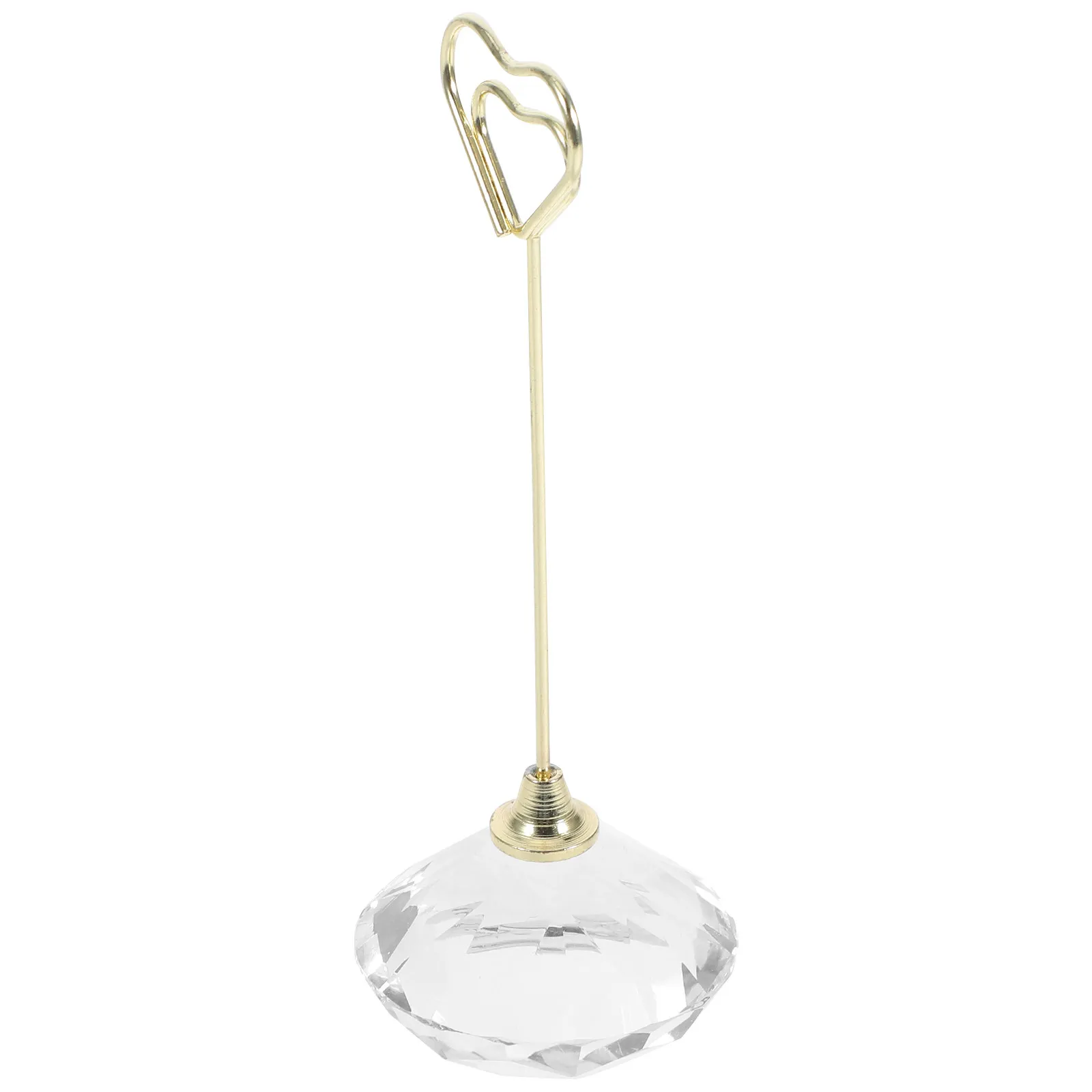 Elegant Crystal Photo Clip Holder for Photos Notes Cards Desktop Memo Stand Table Number Place Card Holder Wedding Reception