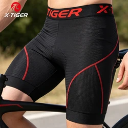 X-TIGER Cycling Underwear Gel Pad Breathable Non-Slip Men Cycling Shorts Shockproof Bicycle Underpant MTB Road Bike Riding Short