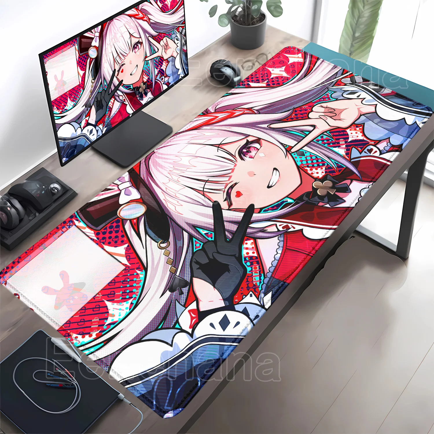 Honkai Star Rail Sparxie Mouse Pad Gaming HD Printing Gaming Large 900x400mm XXL Mousepad PC Computer Anime overlock Desk Mat