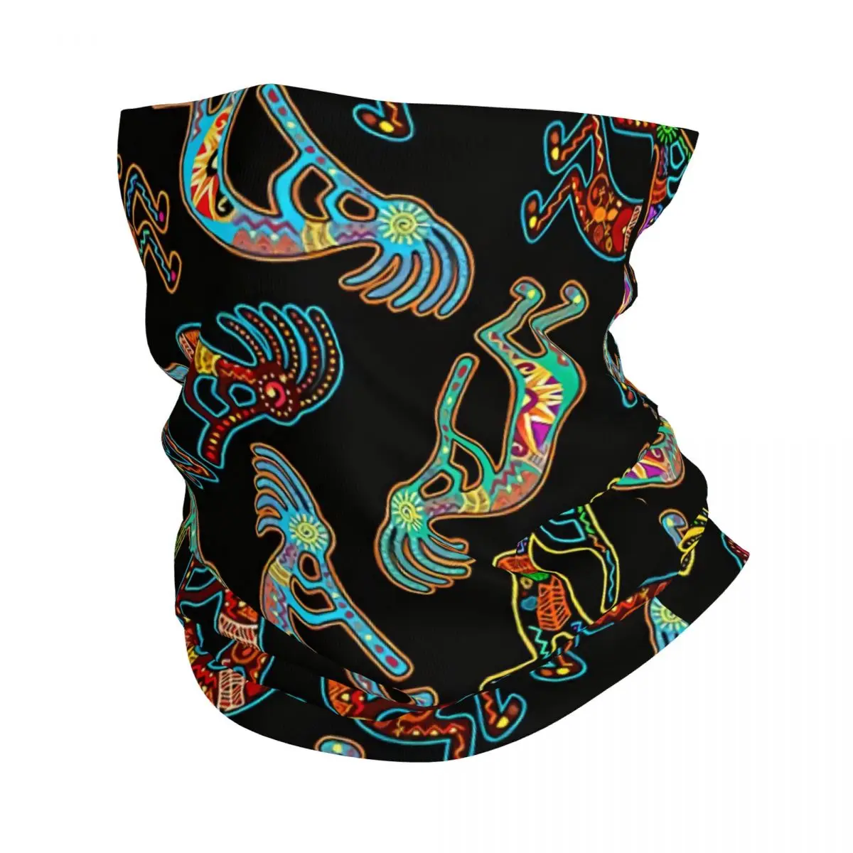 2 Thin Bandana Neck Gaiter Kokopelli Tribal Wrap Scarf Headband Neck Cover