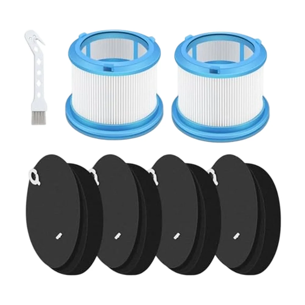 For Bissell Vacuum Filter Replacement Set for 4039 4052 4241 4026 4051 4137 4031 4205 - Washable Filters 4 Pre Filters 1 Brush