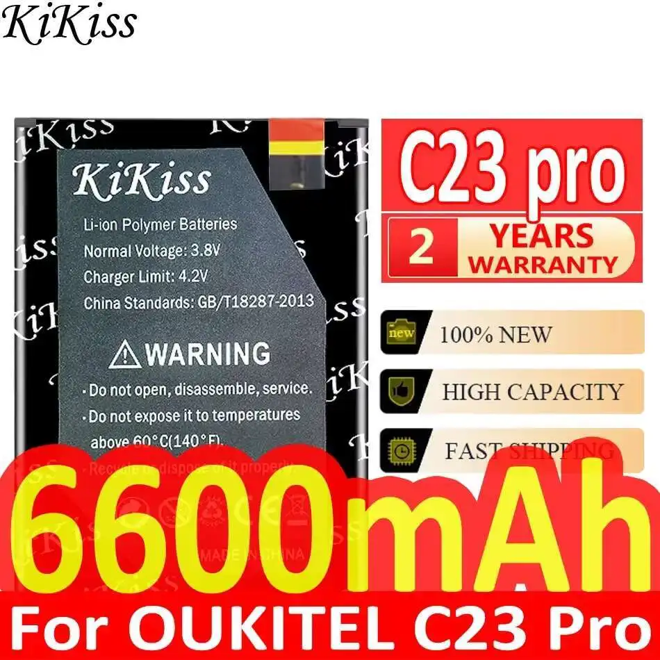 

6600 мАч аккумулятор мобильного телефона экологически чистая замена премиум-класса для Oukitel C23 Pro C23pro
