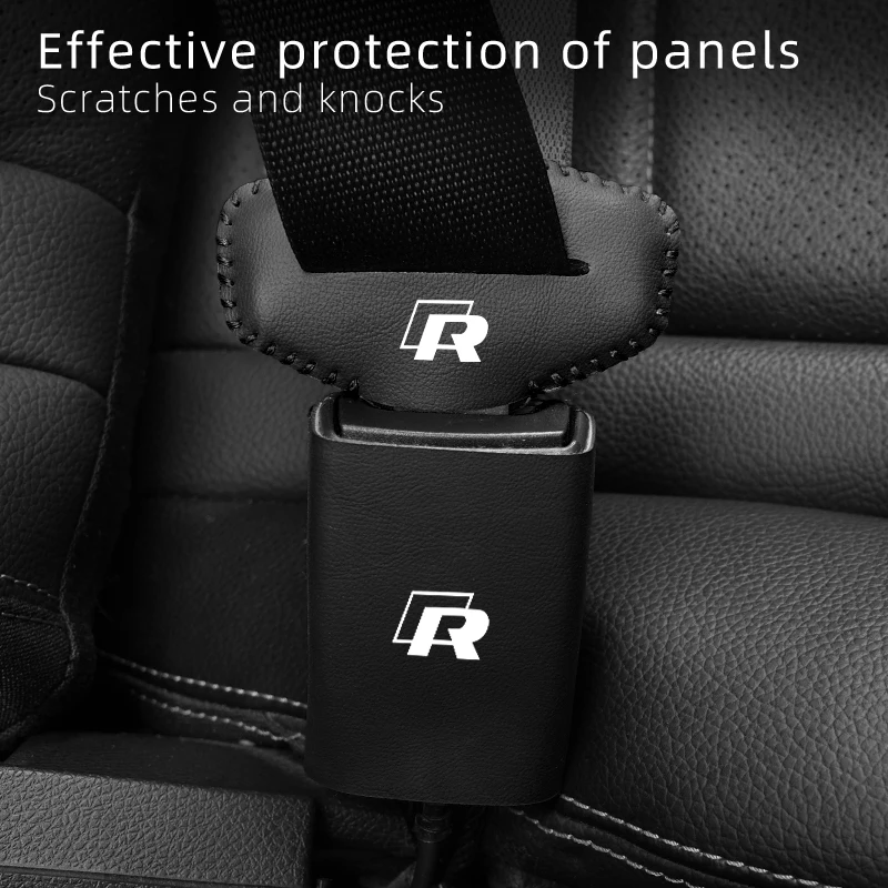 Anti Scratch Car Seat Belt Clip Protector Seatbelt Buckle Lock Cover For VW Scirocco Jetta Beetle Golf Passat Polo Tiguan Sharan