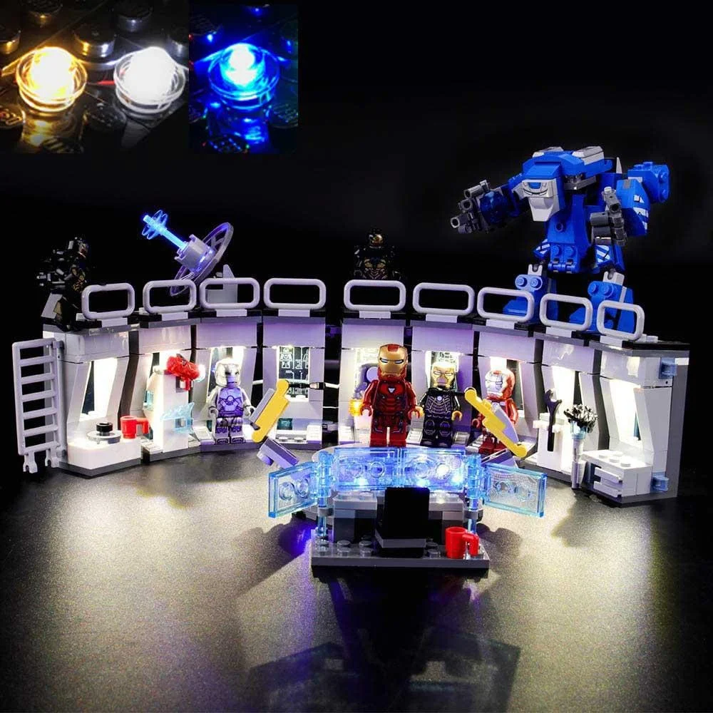 Lighting Kit for  LEGO 76125 Avengers Hall of Armor building Model-Not include Lego Model