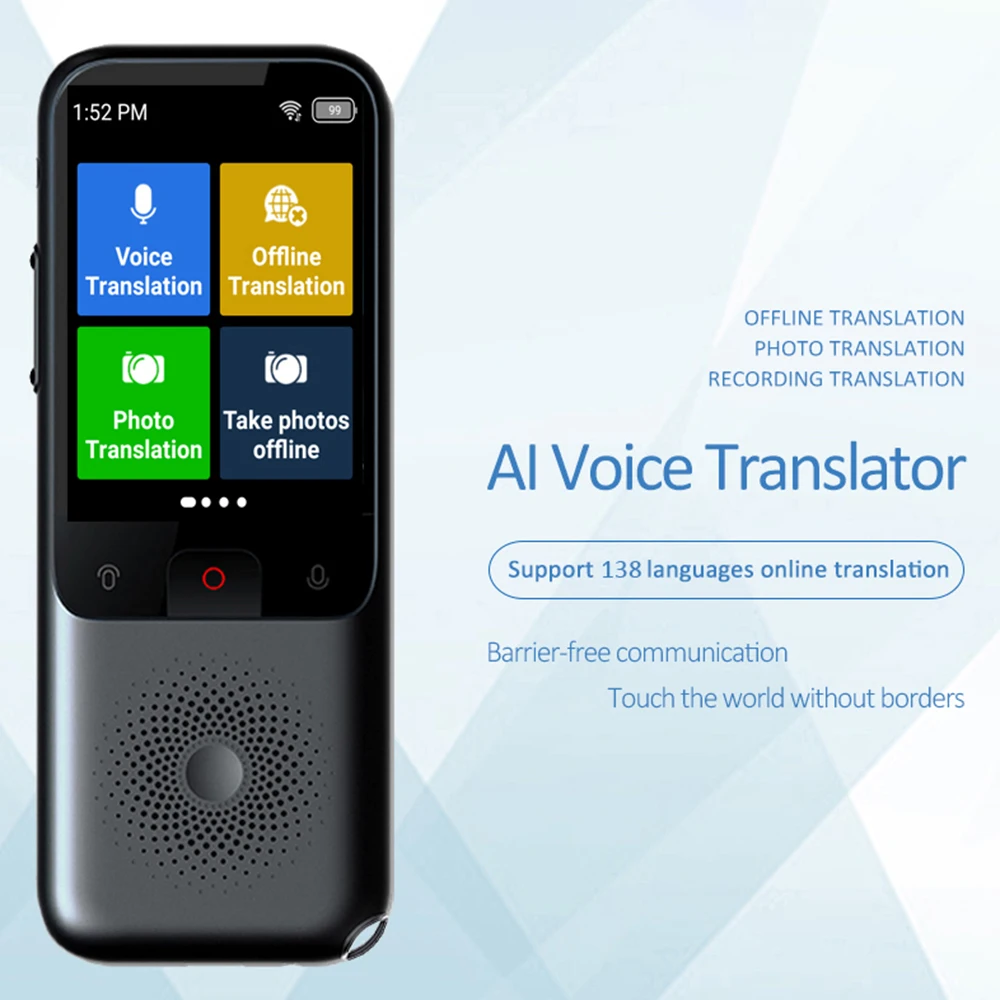 T11 Language Translator Device 138 Languages Voice Translate Offline Translation Simultaneous Interpretation Text PhotoTranslate