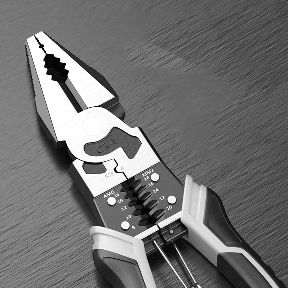 8/9 Zoll Universal multifunktionale Diagonalzange Spitzzange Hardware-Werkzeuge Universal Drahtzange Elektriker Drahtzange – Detail 4