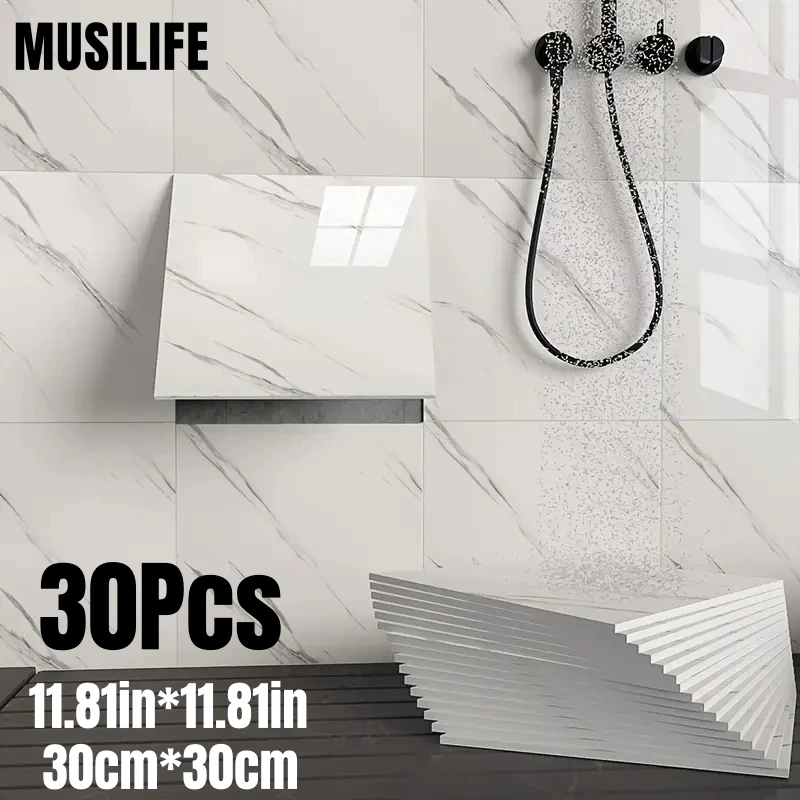 

Imitation Tile Peel and Stick Wall Panels PVC Thicken Foam Self-adhesive Wallpaper for Room Wall Renovation DIY Home Decoration